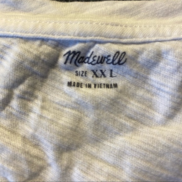 ✨madewell white v-neck top✨ - Picture 2 of 3